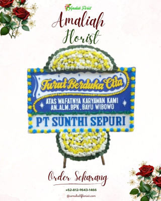 Papan Bunga Duka di Glagaharjo