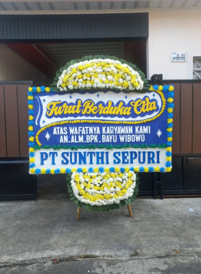 Papan Bunga Duka di Glagaharjo