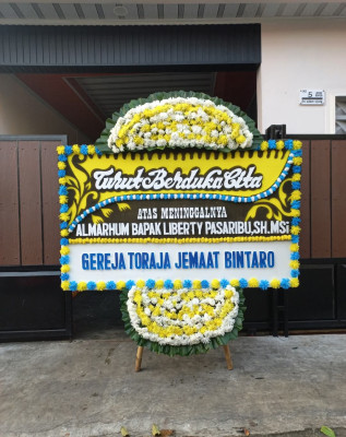 Papan Bunga Duka di Glagaharjo