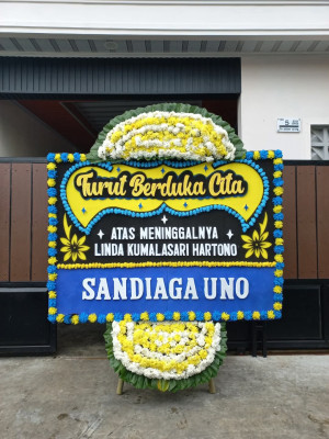 Papan Bunga Duka di Glagaharjo